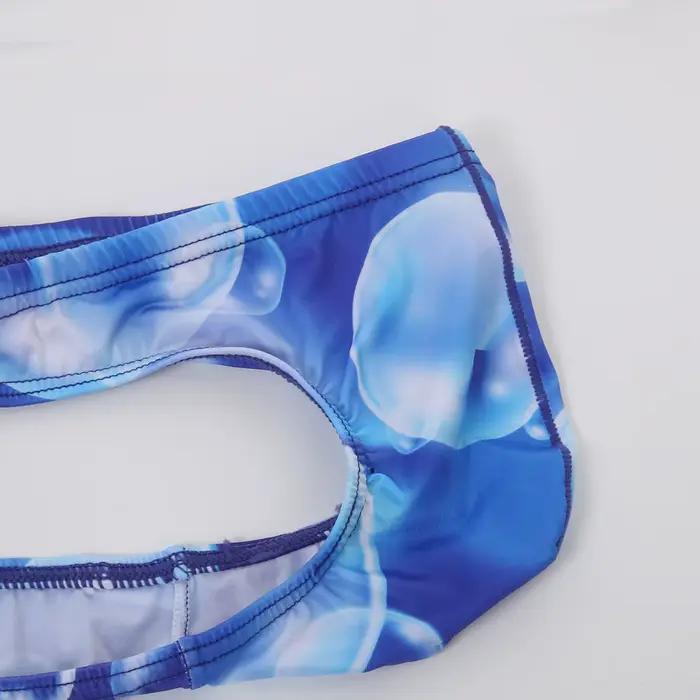 Maillot de bain string pour homme, style brésilien, taille basse, avec poche de maintien, pour le surf et la plage