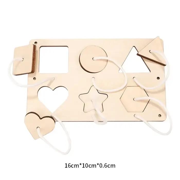 Planche occupée Montessori, accessoires en bois, bricolage, calcul précoce des boules, Bulldozer, château, hélicoptère, jouet éducatif pour enfants, cadeaux