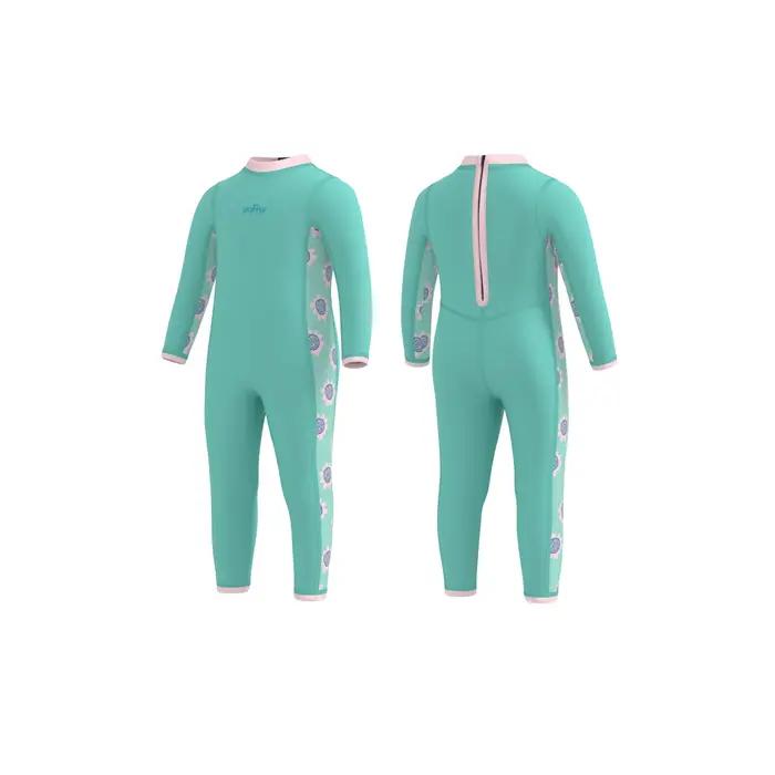 Garçons filles tout-petits 2mm néoprène combinaison dos fermeture éclair nourrissons combinaisons humides maillot de bain complet chaud une pièce maillot de bain