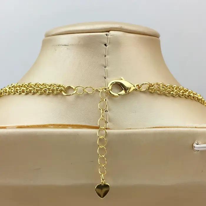 NigWin-Ensembles de bijoux plaqués or pour femmes, costume de mariage pour patients, collier africain, cadeau de fête, FHK18433