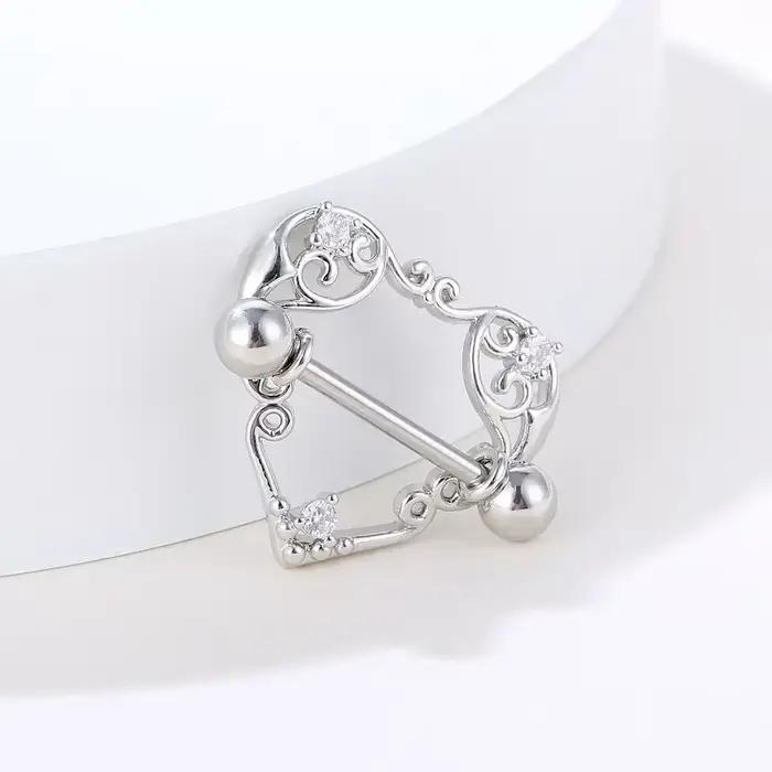 Anneau en zircone à la mode, artefact d'ongles, bijoux de perçage pour le corps, boucle d'oreille élégante, collier, bague, accessoires de mode