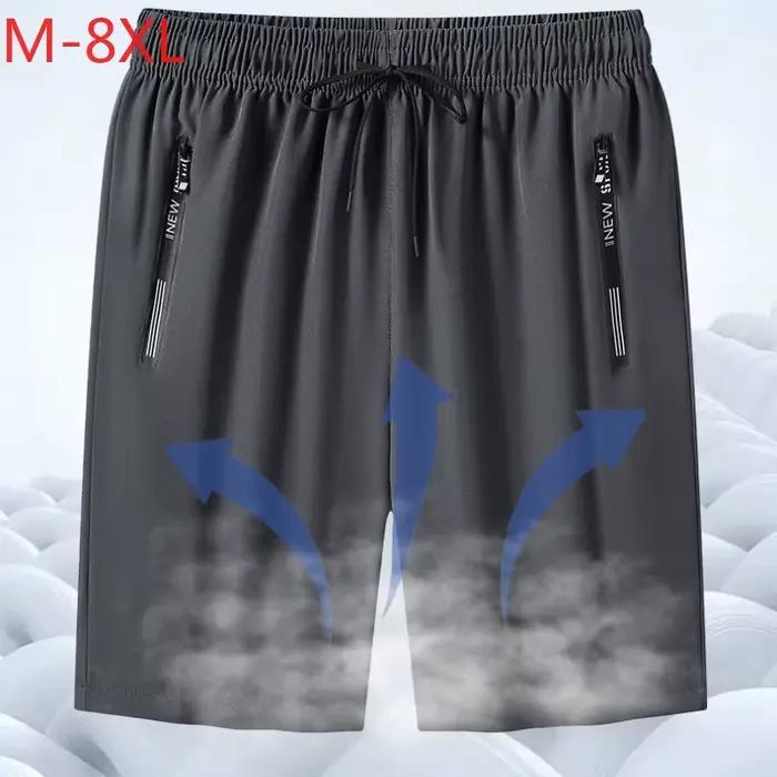 Shorts de sport pour hommes grande taille, shorts de jogging respirants et à séchage rapide, shorts de basket-ball décontractés pour hommes