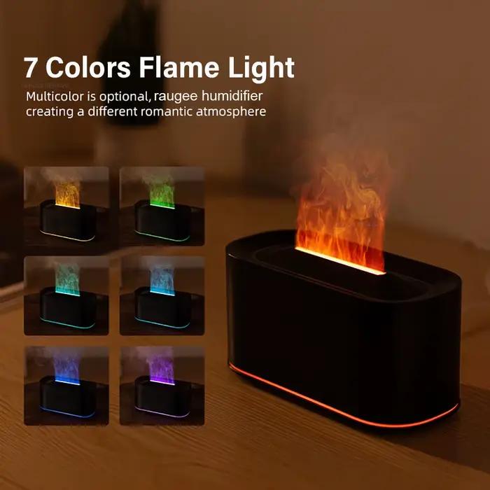Humidificateur d'arôme d'air USB, humidificateur de flamme de bureau pour la maison, Mini humidificateur d'air, diffuseur d'huile essentielle de parfum avec veilleuse