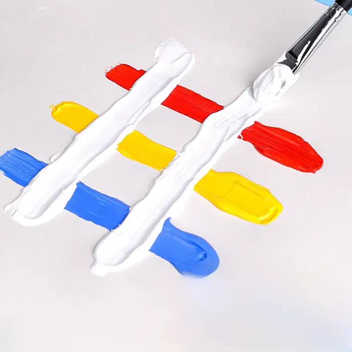Peinture acrylique blanche en bouteille de 300/500ml, imperméable, résistante au soleil, ne se décolore pas, peinture murale dessinée à la main, bricolage, Pigment d'art de dioxyde de titane