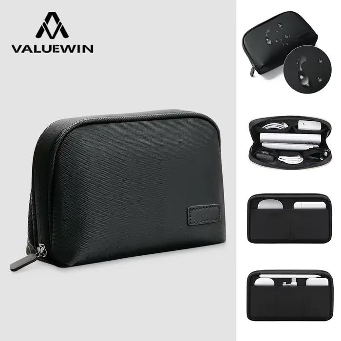 Organisateur d'électronique de voyage, pochette de batterie externe, étui d'accessoires pour gadgets électroniques pour cordons de câbles USB, sac de rangement pour disques durs
