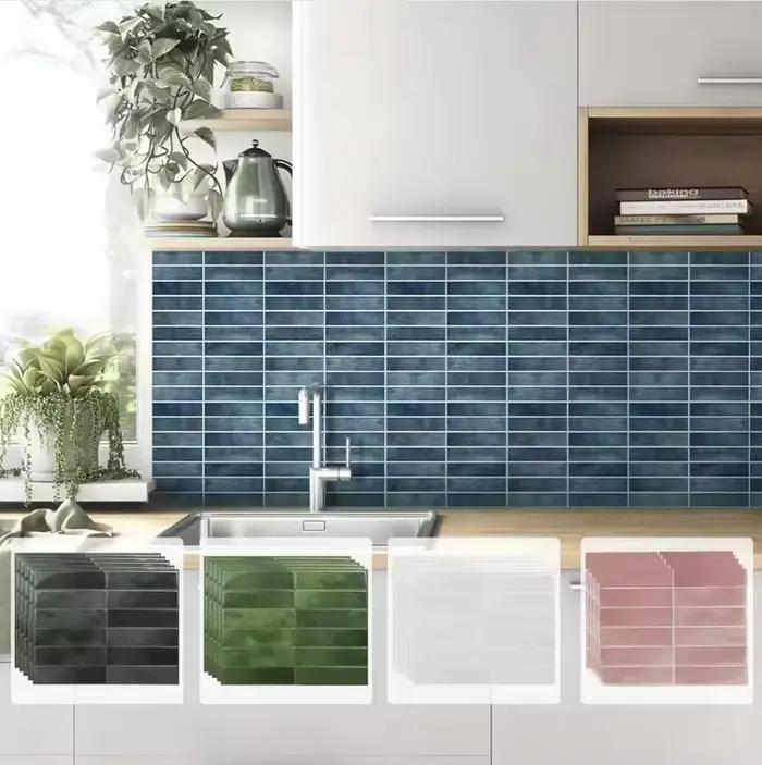 Autocollants muraux imperméables et résistants à la moisissure, 22,9x29cm, autocollants adhésifs pour carrelage, pour salle de bain, cuisine, crédence, décoration intérieure