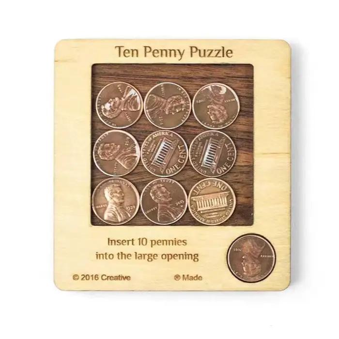 Penny Baffling Puzzle casse-tête difficile pour adultes et enfants jouets éducatifs IQ défi jeux de logique Rompecabezas cadeaux