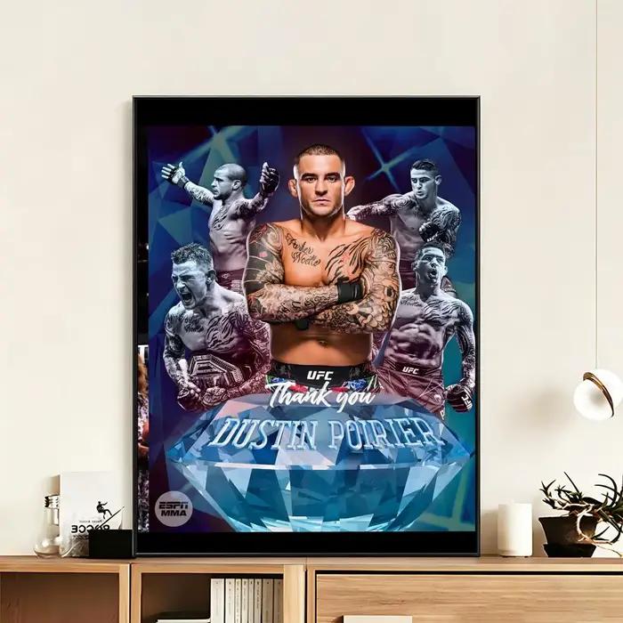 Affiche artistique HD, imperméable, mur autocollant, décoration de la maison (salon, chambre, bar), athlète esthétique D-Dustin P-Poirier