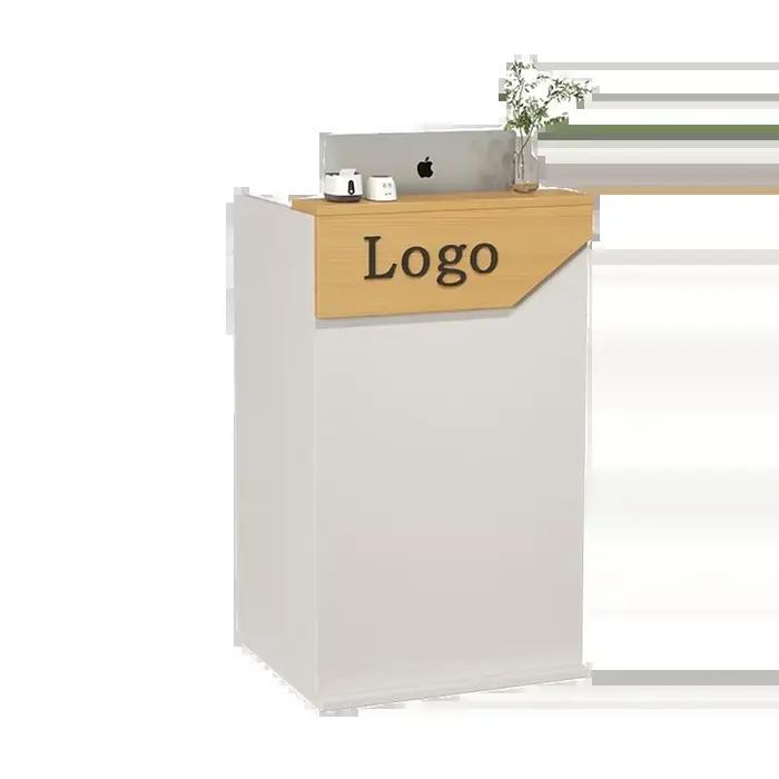 Bureau de réception de poils de Salon pour Salon moderne comptoir de Bar professionnel beauté luxe Simple Resep Sakit Masası meubles commerciaux