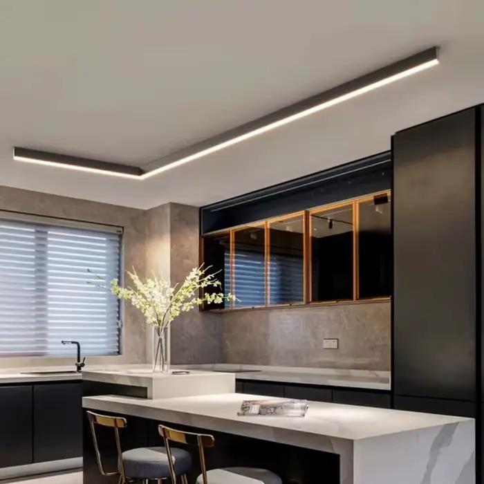 Bande LED moderne plafonniers pour salon cuisine salle à manger bureau éclairage minimaliste couloir porche intérieur maison lumière