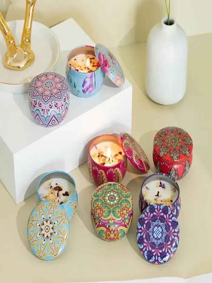 Bougies d'aromathérapie haut de gamme comme cadeaux pour amis