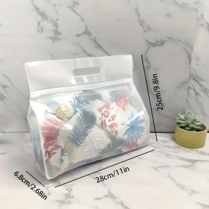 Lot de 2 sacs de natation en PVC pour séparation humide/sèche, pochette de rangement étanche à fermeture éclair pour la plage, la salle de sport, les voyages, organisateur portable pour articles de to