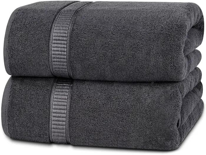 Serviette de bain Jumbo luxueuse, 100% coton filé à anneaux, serviette de bain Extra Large très absorbante et à séchage rapide, serviette Super douce