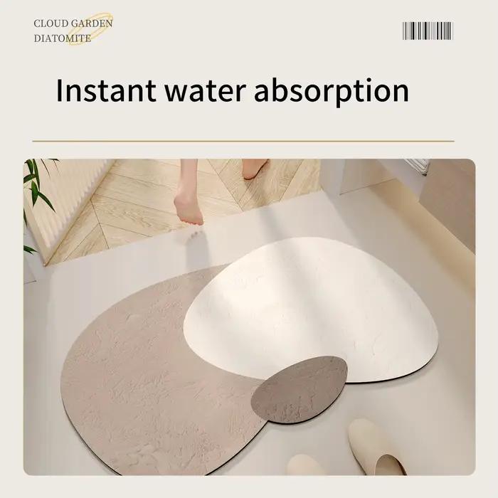 Tapis de salle de bain, œuvres créatives, absorbant l'eau et antidérapant, décoration domestique, tapis de baignoire, séchage rapide, fournitures de salle de bain