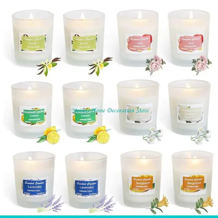 H7BF – ensemble bougies d'aromathérapie longue durée