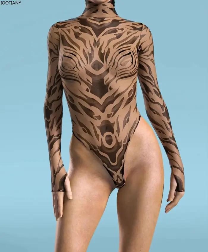 Maillot de bain Sexy en écorce marron pour femmes, combinaison marron Cyberpunk, vêtements de plage, Bikini, fête de carnaval pour adultes, body de jeu de rôle d'halloween