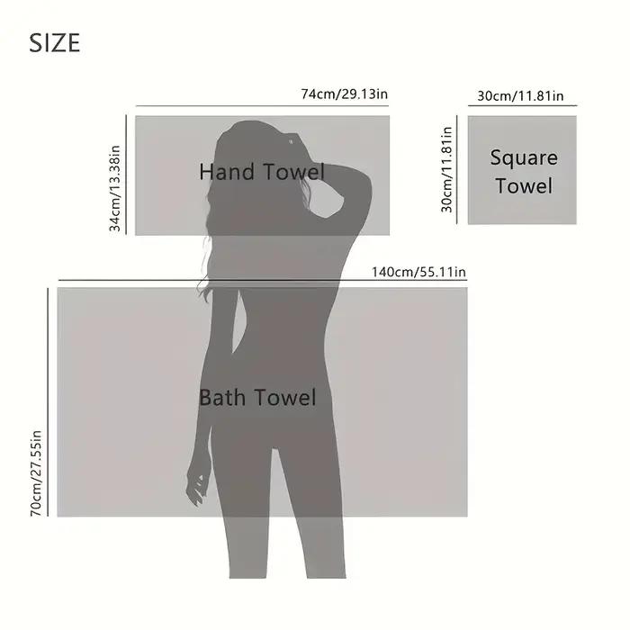 Ensemble de 8 serviettes de bain super douces, sans peluches et très absorbantes, serviettes rayées de qualité hôtelière en 2 couleurs, 2 grandes, 2 moyennes, 4 petites