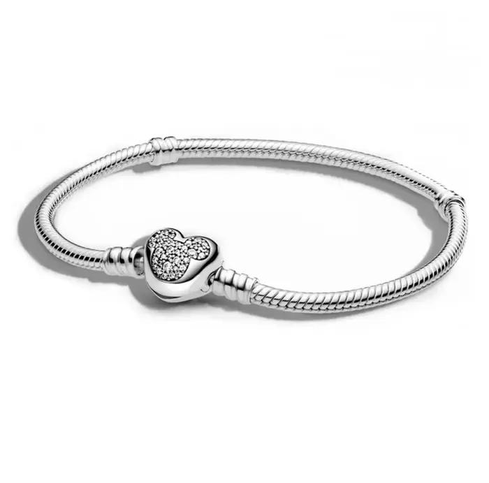 Disney Fashion Series – Bracelet à breloques créatif en argent pur 925%, citrouille, bonhomme de neige, le Roi Lion, pour femmes, bijoux fins originaux à faire soi-même