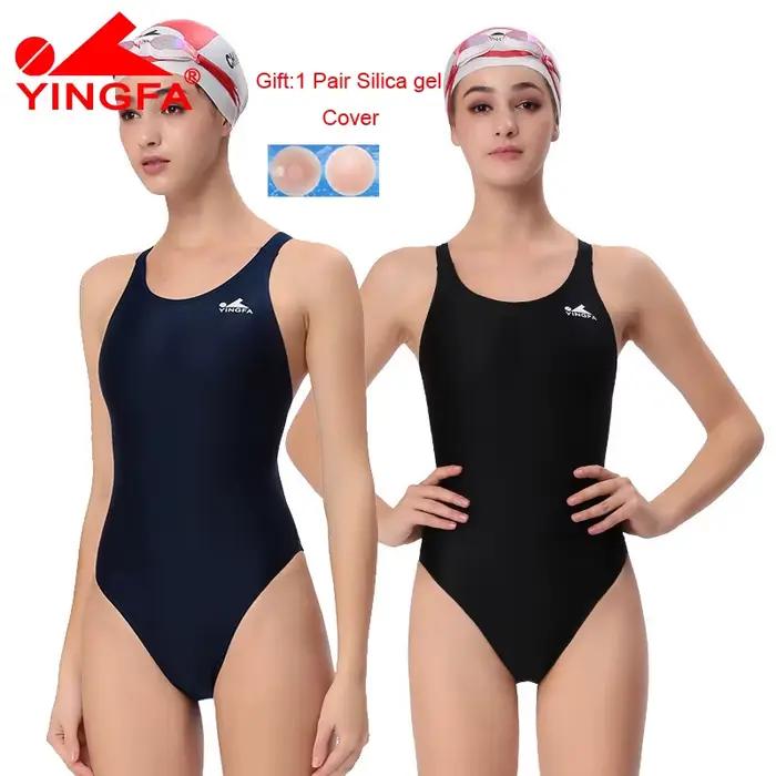 YINGFA − Maillot de bain professionnel pour femmes, ensemble une pièce, compétition, entraînement, course, piscine