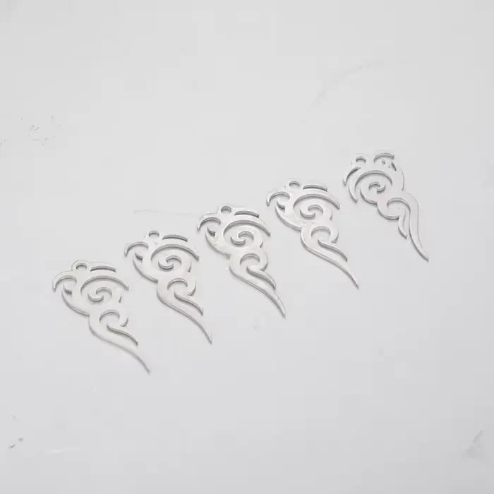 Pendentif motif de tatouage pour collier, bijoux exécutifs, acier inoxydable, bracelet fait main vintage, accessoires de bricolage, mode