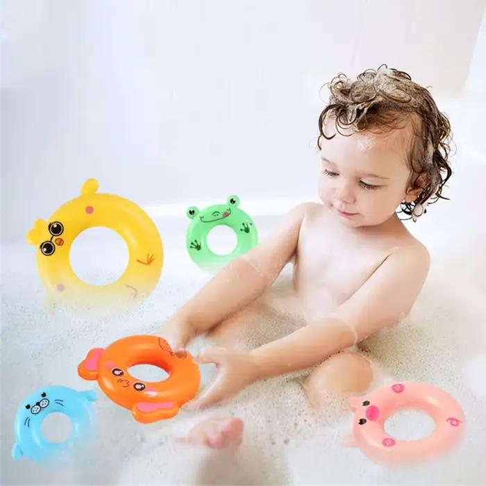 Tour pyramide arc-en-ciel Montessori, jouet de bain pour bébé, anneaux empilables d'apprentissage précoce, jouets sensoriels, cadeau d'anniversaire et de noël pour enfants