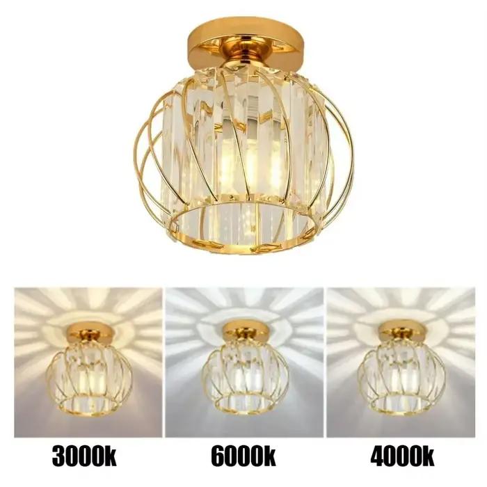 Luminaires de plafond d'allée en verre pour couloir balcon abat-jour de plafond E27 salle à manger lustre décoration nouveauté Design