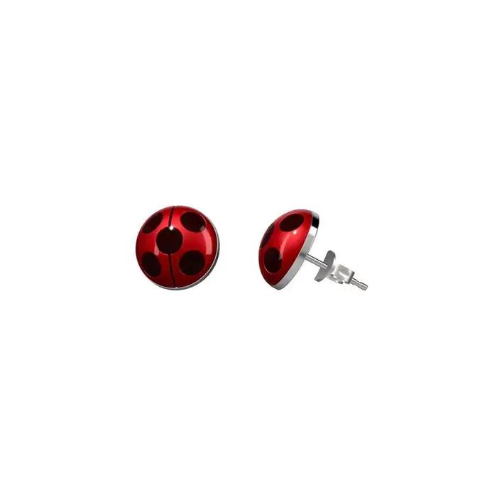 Boucles d'oreilles Coccinelle Tikki Rose Pêche, Bijoux Peripheriques Anime Elfes