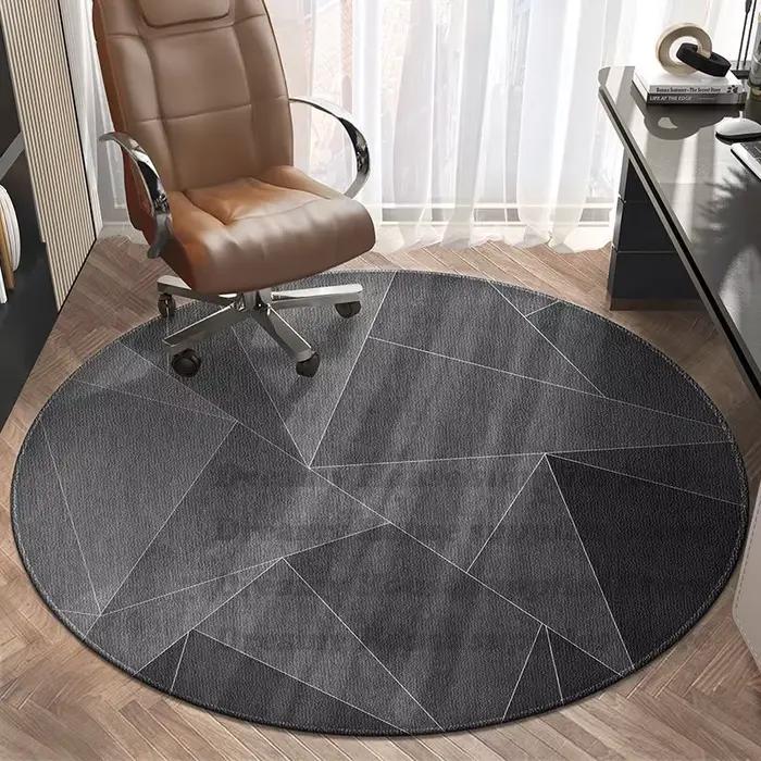 Tapis ronds pour chaise pivotante, tapis de sol, tapis décoratifs pour salon, chambre à coucher, tapis de zone pour canapé et tables basses