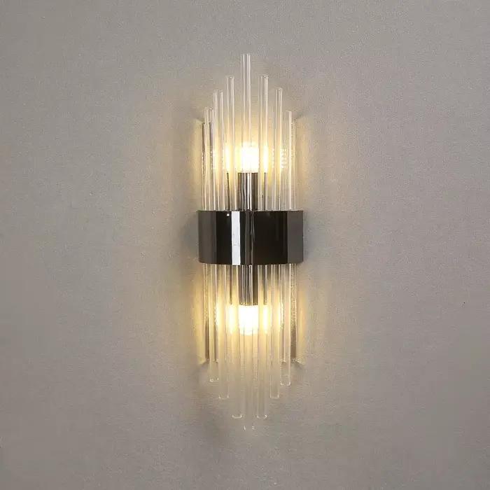Applique murale de luxe en cristal, décoration pour salon, chambre à coucher, luminaires de chevet, arrière-plan TV