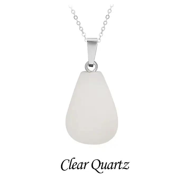 Collier en cristal de pierre naturelle pour femme