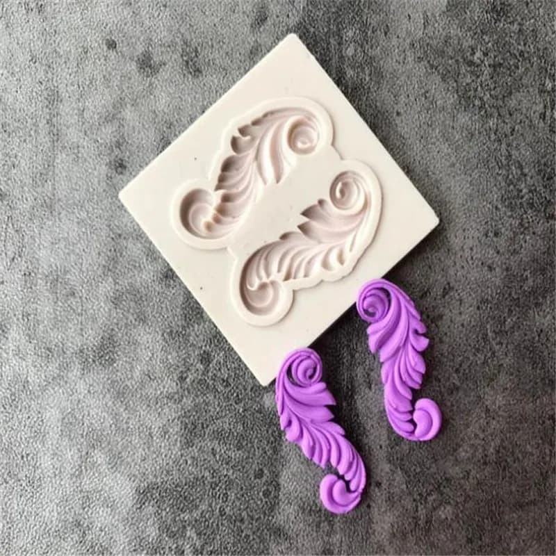Moule à Fondant en Silicone, artisanat du sucre, gâteau Vintage, bordure en Relief, outils de décora