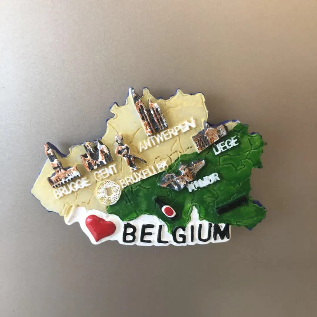 Aimant de réfrigérateur de bande dessinée de nain irlandais, autocollants de résine de voyage, décor