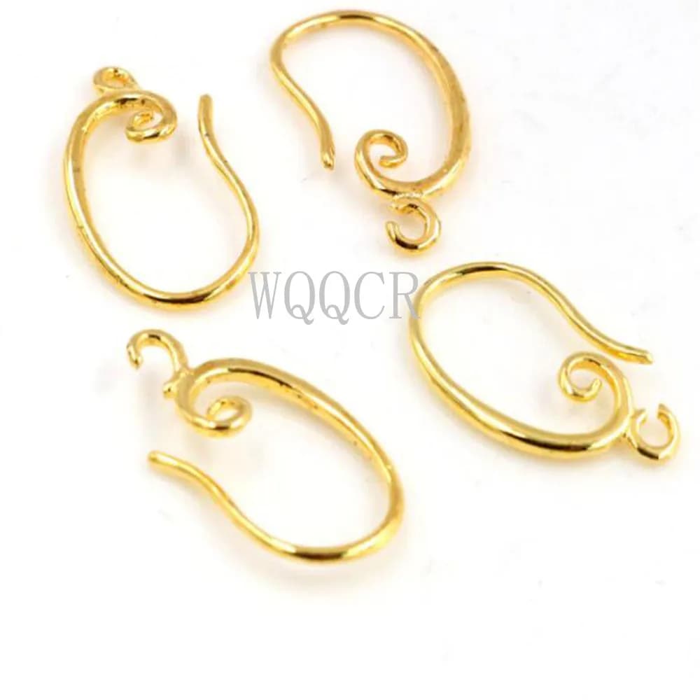 Boucles d'oreilles en or 18K pour femmes, 20 pièces, bijoux à la mode, boucles d'oreilles à crochet