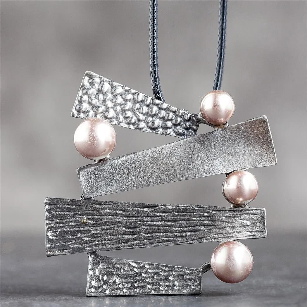 Bijoux Vintage Long collier pour femmes perles pendentifs alliage Suspension corde chaînes Goth tour