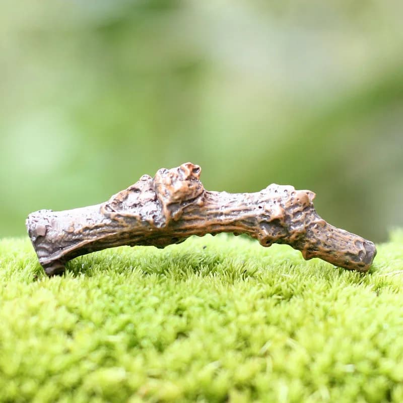 10 pièces de branches d'arbre artificielles, décoration miniature pour jardin féerique, artisanat, m