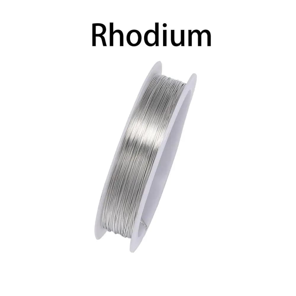 1 rouleau de fil de cuivre robuste pour perles, 0.2/0.3/0.4/0.5/0.6/0.7/0.8/1mm, pour Bracelet et co