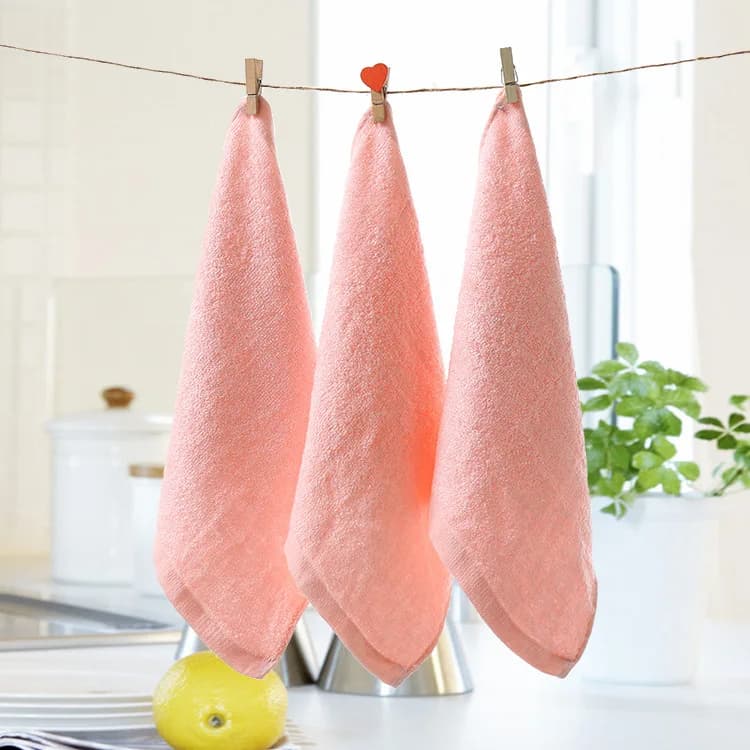 5 pièces/lot 25*25cm lingettes de bain pour bébé ultra douces rayonne des serviettes en bambou cadea