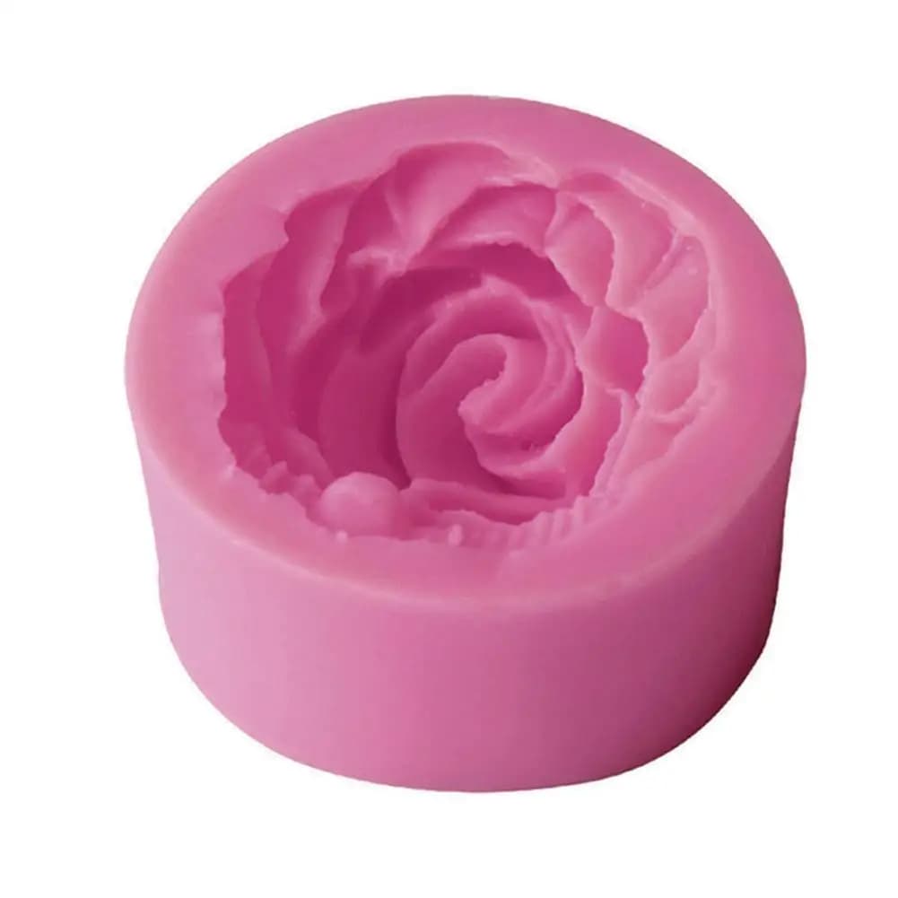 Fleurs Poubelles 3D en Silicone pour Décoration de Gâteaux de Mariage, Outils de Cuisson, Moule en A