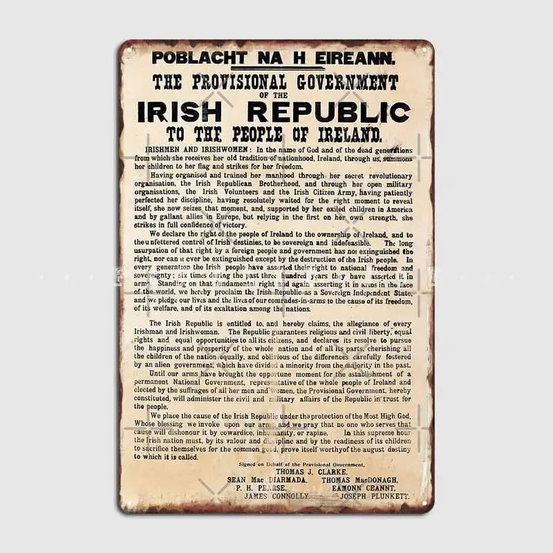 Affiche murale en métal pour la diversification des propers irlandais, affiche drôle de pub, 18 ou 3