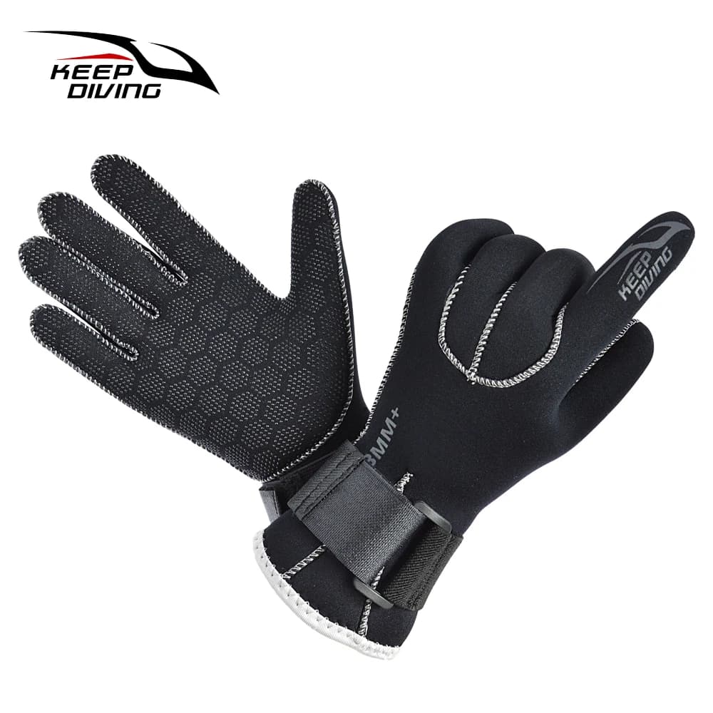 Gants de combinaison de plongée sous-marine en néoprène antidérapant thermique, 3mm, gants de surf p