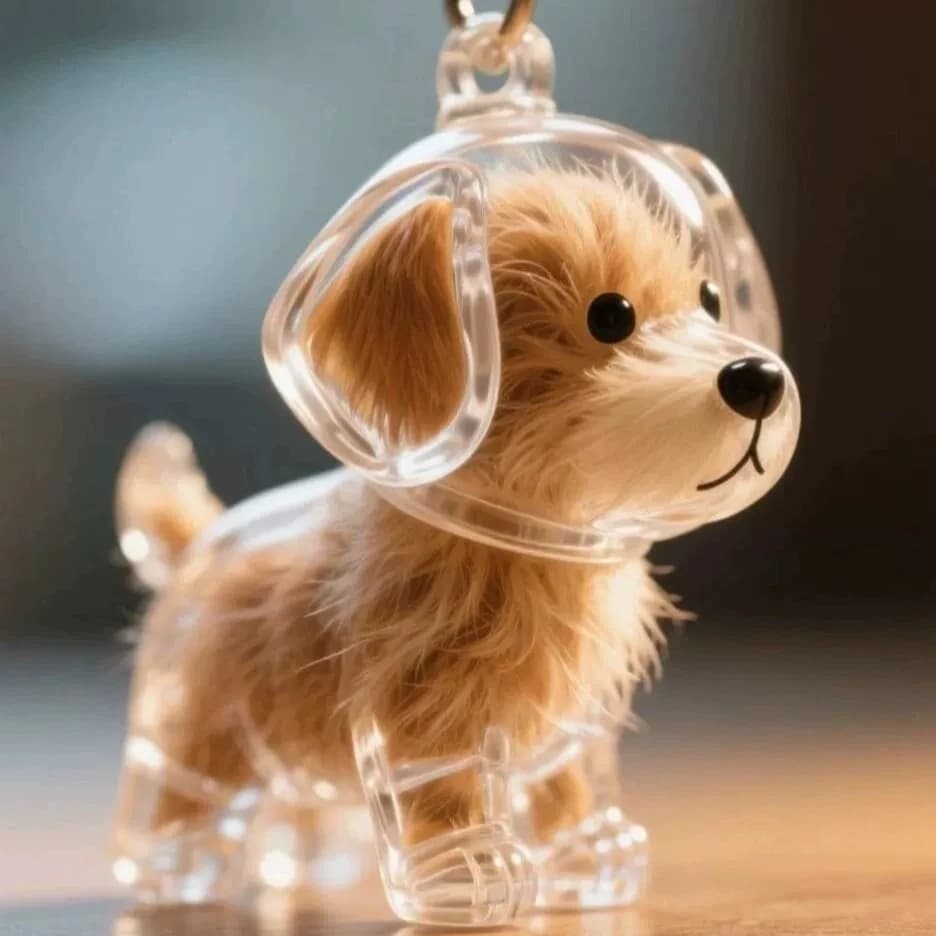 Porte-clés de rangement pour poils de chien, pendentif mignon pour sac, Couple, voiture, bijoux, Col