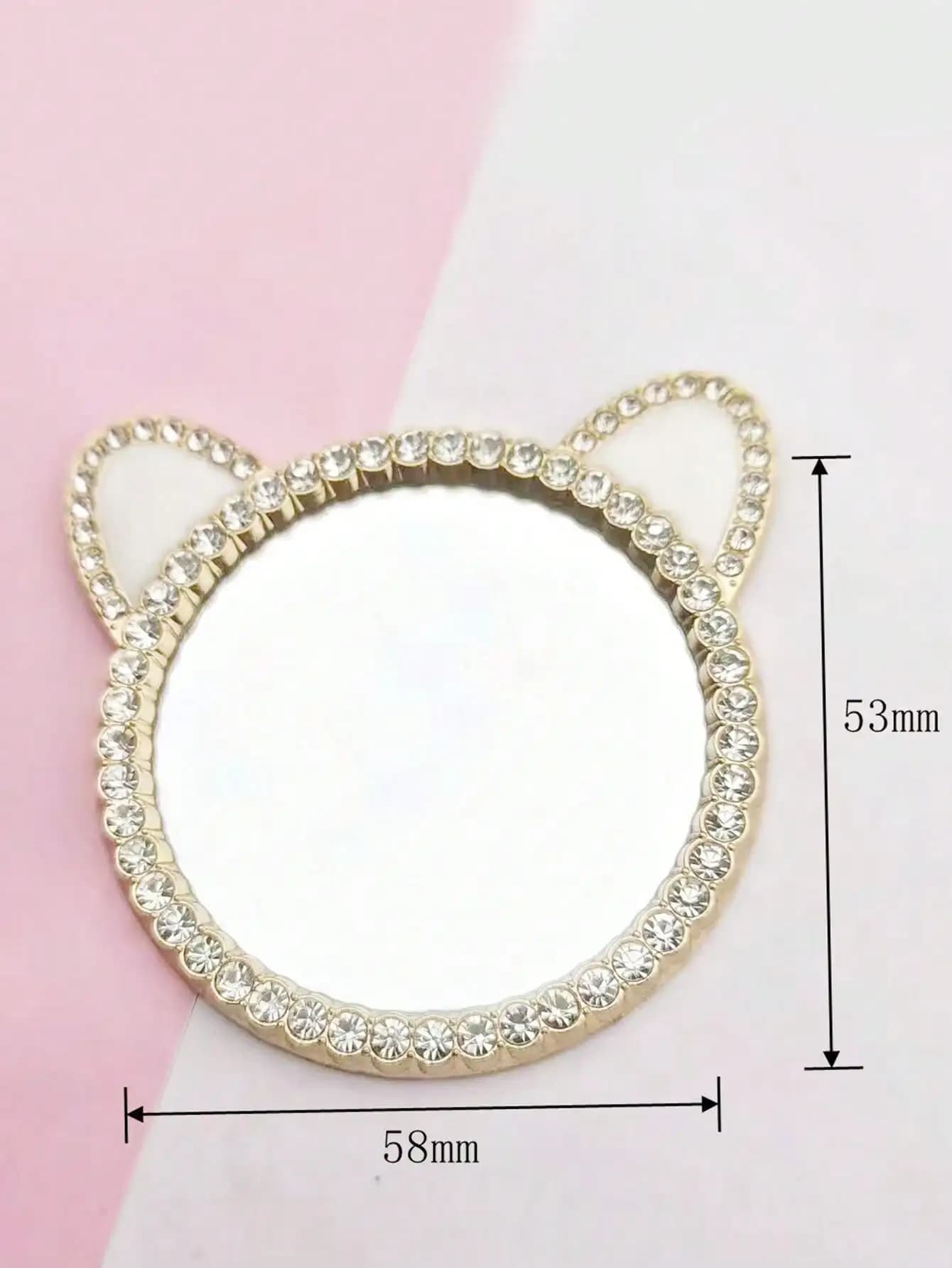Ensemble de lavabo miniature pour maison de poupée 1/12, miroir carré en strass, robinet doré, lavab