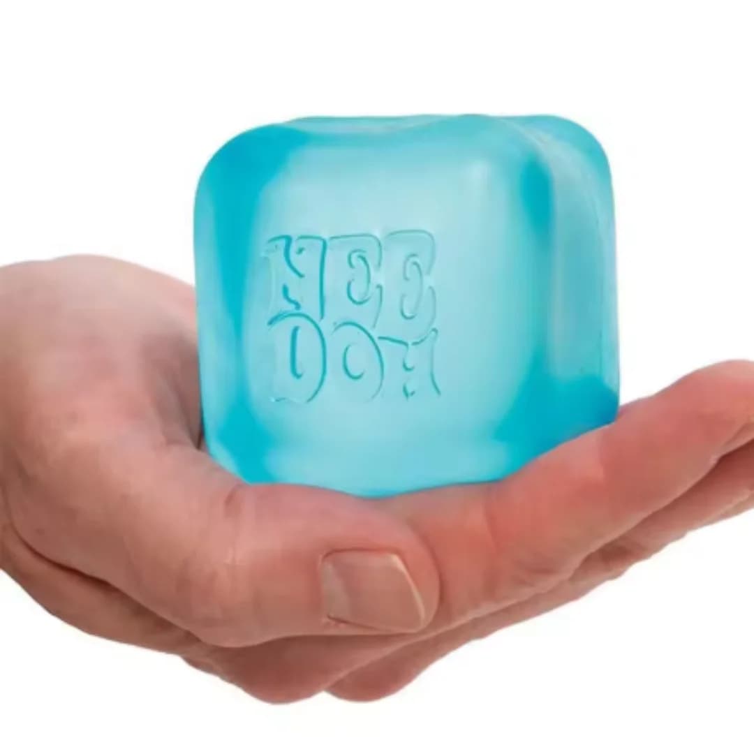 Needoh Nice Cube, jouet sensoriel anti-stress pour l'anxiété et la concentration, cube sensoriel de