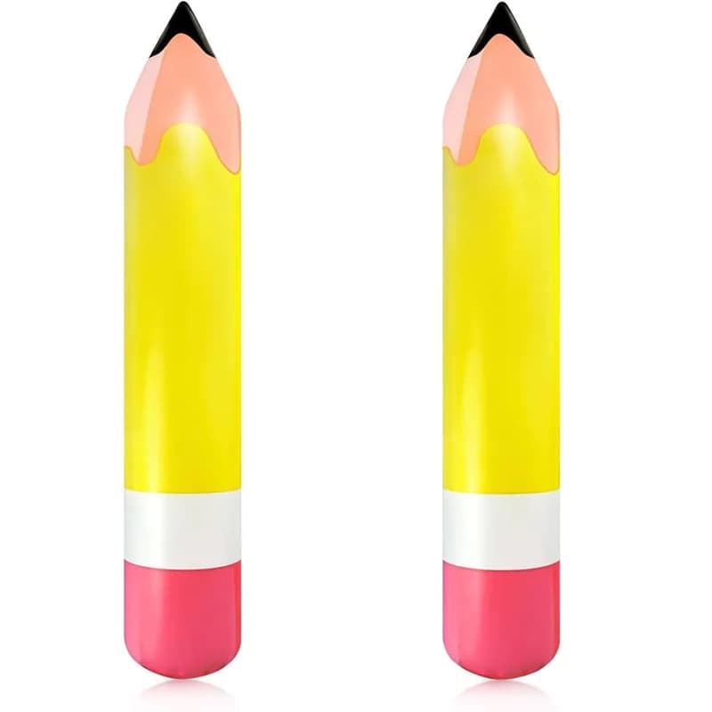 2 ballons gonflables géants en forme de crayon, ballons décoratifs pour la rentrée scolaire, décorat
