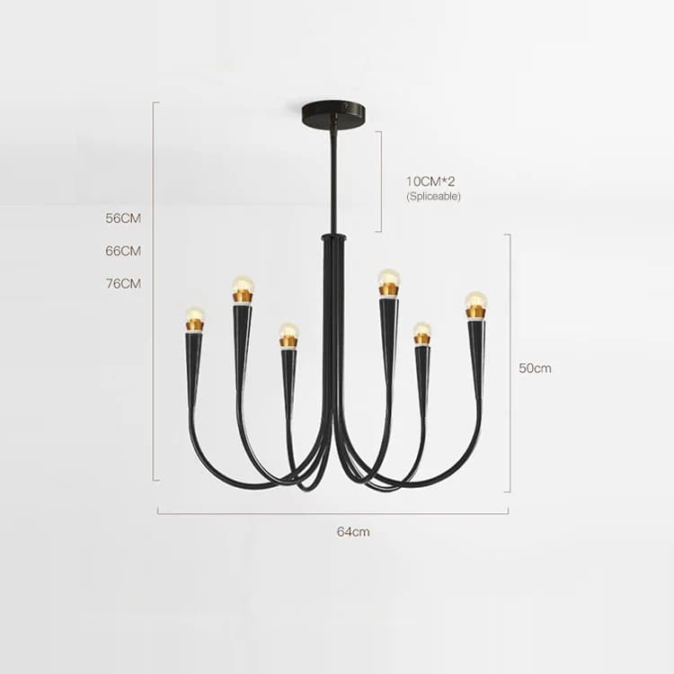 Lustre de plafond LED vintage français, design artistique, bougies, luminaire suspendu haut de gamme