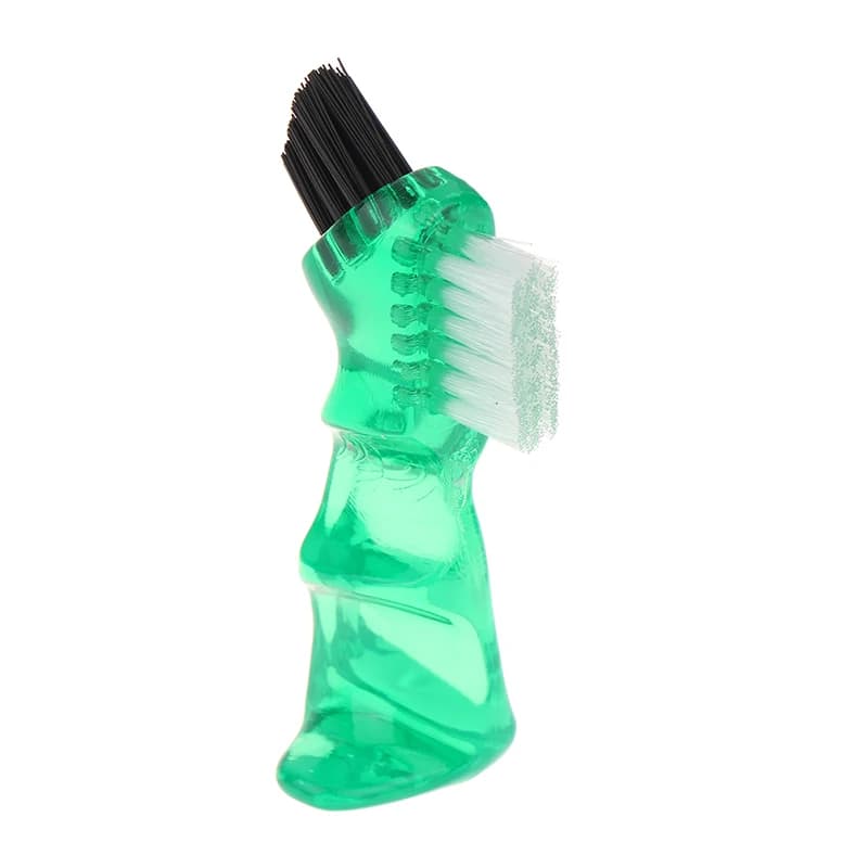 Poils de brosse multicouches pour prothèses dentaires, poignée en caoutchouc ergonomique, brosse à f
