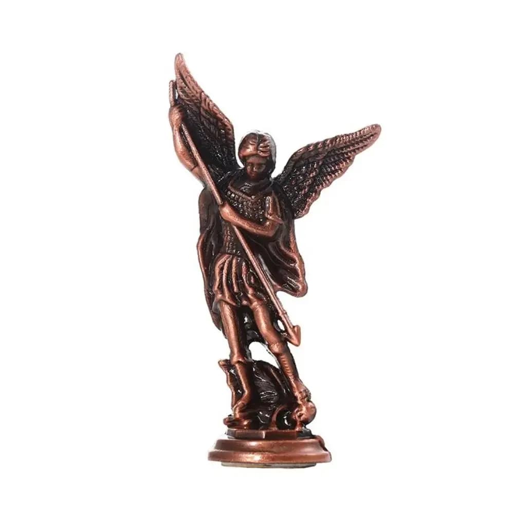 Figurine chrétienne Saint Michael l'archange défaut des Statues du gardien de Satan en alliage de Zi