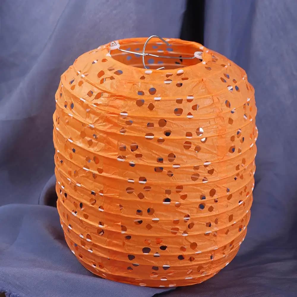 Lanterne en papier cylindrique colorée, exquise, à suspendre, DIY