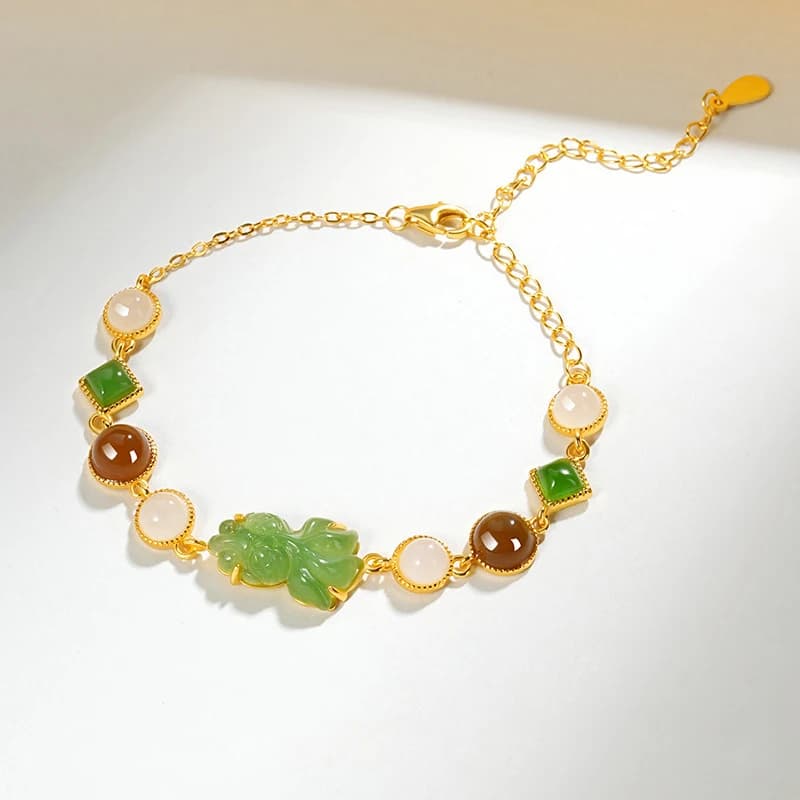 Bracelet en Jade Hotan pour femmes, produits originaux, bijoux de luxe avancés, réglables, plusieurs