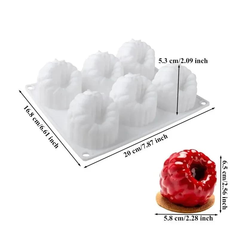 Moules de cuisson polyvalents en Silicone, pour Mousse de framboise, Desserts et décorations de gâte